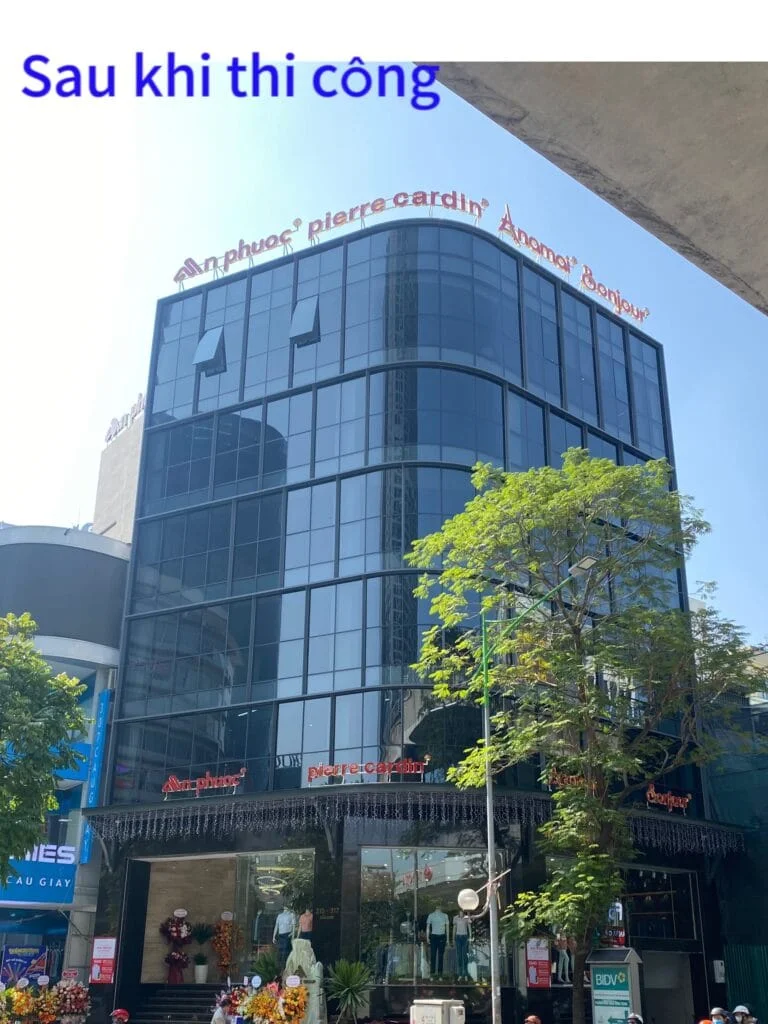 VÁCH KÍNH MẶT DỰNG UỐN CONG